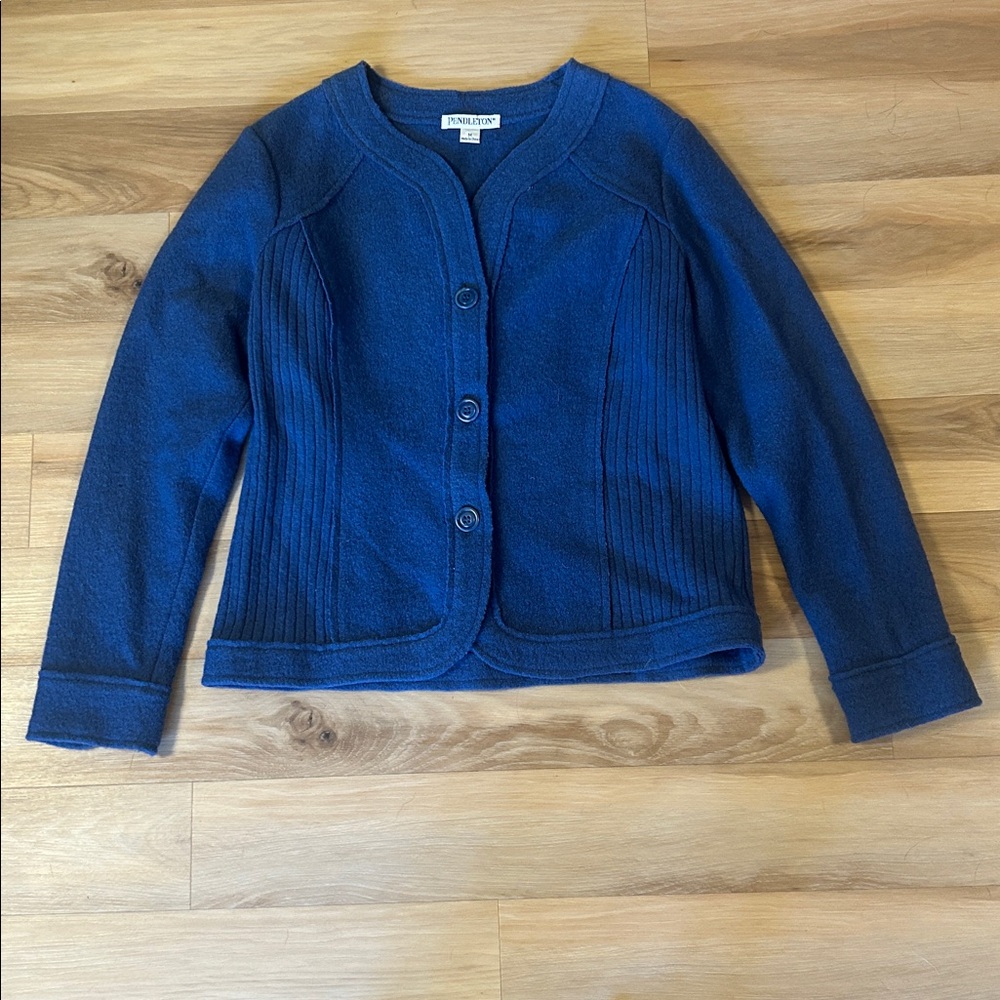 Pendleton Button Down Merino Wool Sweater - image 1